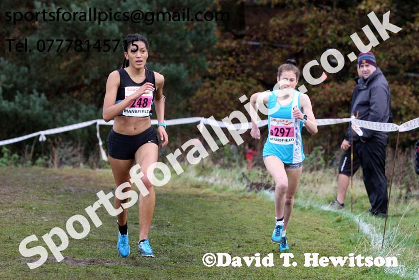 Womens junior National Cross Country Relay, Berry Hill Park, Mansfield. Photo:  David T. Hewitson/Sports for All Pics
